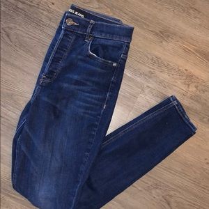 Express Super High Rise Dark Wash Jeans